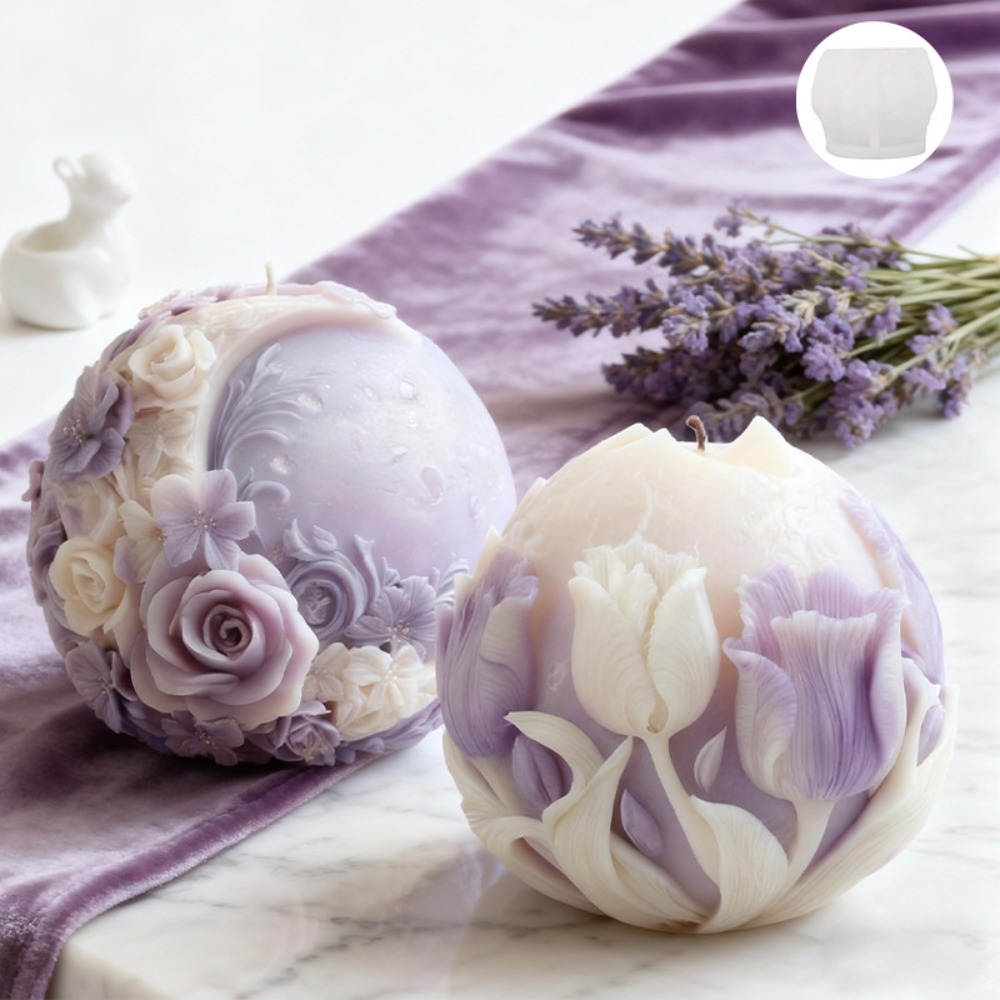 Moon Rose Tulip Ball Candle Si - Soap Making Gifts recension och pris