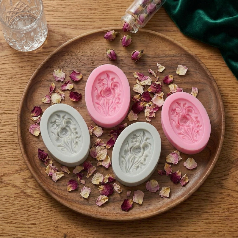 4 Silicone mold with flower sh - Soap Making Instructions recension och pris