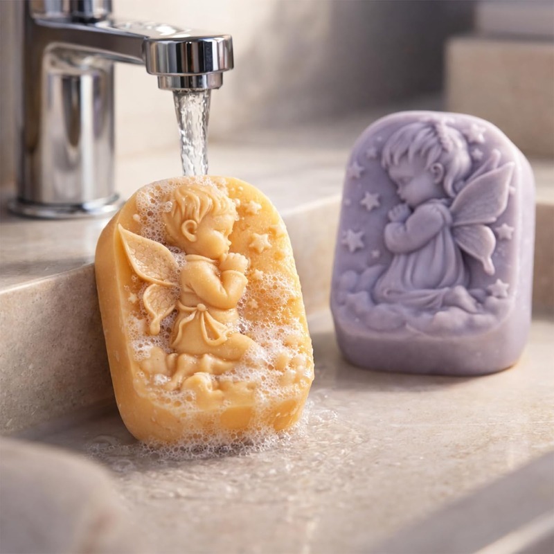 Angel Silicone Mold For Soap M - Soap Making Kit For Beginners recension och pris
